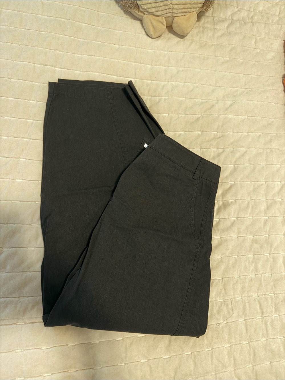 Abercrombie & Fitch Black Barrel Pants